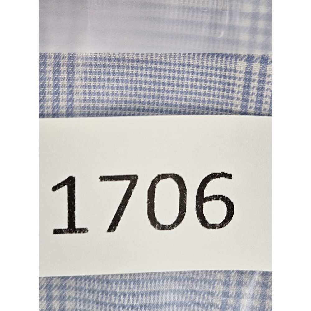 Eton Dress Shirt Slim Fit Size 42 16½ Plaid Light Blue Check Pattern - Picture 10 of 10